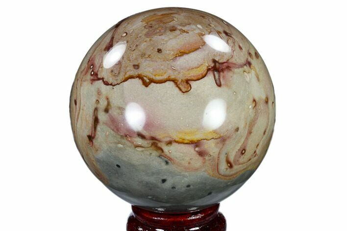Polished Polychrome Jasper Sphere - Madagascar #118131
